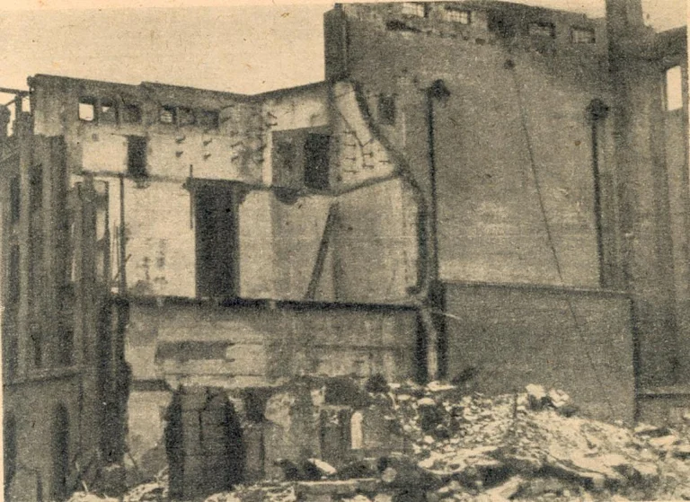 Thalia Theater, zerstörtes Bühnenhaus, um 1948