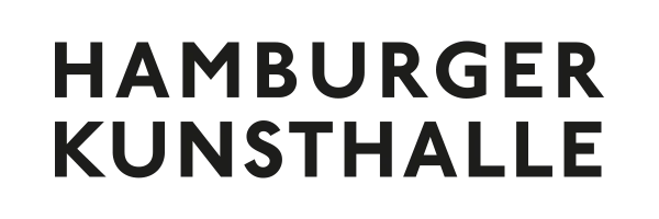 Schwarzes Logo der Hamburger Kunsthalle auf transparentem Hintergrund. Der Schriftzug ist in Großbuchstaben gestaltet.